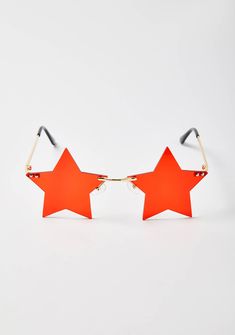 Fire Key To The VIP Star Sunglasses catch me in Hollywood! These star sunglasses have a frameless design and nose pads. Star Sunglasses, Beaded Sunglasses, Rainbow Sunglasses, Red Dolls, Bridesmaid Gift Bags, Rhinestone Sunglasses, Trendy Glasses, Party Fits, Feather Wings