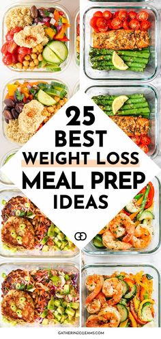 If you’re on the hunt for meal prep for weight loss that isn’t super restrictive, I’ve got you. These super-nutritious meals are loaded with protein and healthy fats and are delicious and tasty enough to keep you satisfied! Meal Prep For The Week With Calories, Recipes To Help Weight Lost, Meal For Weight Lossing, Protein Food Prep Meals, Healthy Recipes For Meal Prep, Best Meal Prep For Fat Loss, Easy And Healthy Meal Prep Ideas, Meal Prep To Lose Belly, Food For Weight Losing Women