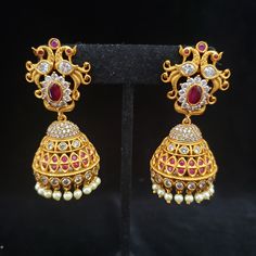 Pls Note Hair extension jewelry shown in 2 pics is just for display and not included in price. Handmade Indian Temple Jewelry, best to wear it for traditional ceremonies or Indian weddings. This bridal jewelry has an ethnic finish. It has very small Cubic Zircon stones. It is a Bollywood style one gram jewelry These Jhumka Earrings set has an excellent finish and gives out an exquisite sense of style. If you are looking for an amazing Fashion Jewelry set for special occasions such as Anniversary Bollywood Bridal Earrings With Intricate Design For Ceremonial, Elegant Jhumkas For Ceremonial Festivals, Temple Jewelry Danglers For Diwali Weddings, Ceremonial Bridal Temple Jewelry Earrings With Intricate Design, Wedding Tilla Drop Jhumkas, Diwali Wedding Temple Jewelry Danglers, Traditional Chandbali Clip-on Earrings, Intricate Design Jhumkas For Wedding, Traditional Round Clip-on Earrings For Festive Occasion