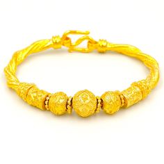 This Shop has a Special Free Gift (Chain) for Every Order. 😊🙏 Item: 1 x Bangle Bracelet For: Women Type: GOLD PLATED over Brass, Nickel free Purity: 96.5% Surface: Shiny Diameter: ~6 centimetre Circumference: ~20 centimetre Thickness: ~ 5 mm Weight:~ 30 grams Color: Yellow Gold ( slightly +/- from photo ) Handmade from Thailand. Thai gold plating technic really solid and stunning look. Rewarding your life from hard working, match up your dress, bridesmaid wedding engagement or a gift to someon 22k Gold Bangle Bracelet For Festive Occasions, Gold Plated Jubilee Bracelet For Wedding, Festive 22k Gold Bangle Bracelet, Gold Jubilee Bracelet Bangle For Wedding, Ceremonial Yellow Gold Jubilee Bracelet, Yellow Jubilee Bracelet For Anniversary, Gold Plated Bracelets With Gold Beads For Gift, Gold-plated Bracelets With Gold Beads For Gift, Anniversary Yellow Jubilee Bracelet