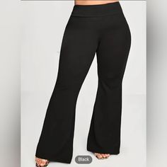 Tenga Womens Plus Size High Elastic Waist High Stretch Flare Leg Casual Pants. Size: 2xl / 16 Waist: 35.5" Hip Size:44.1" Inseam Length: 31.9" Casual Pants, Pant Jumpsuit, Size 16, Elastic Waist, High Waist, Pants For Women, High Waisted, Plus Size, Elastic