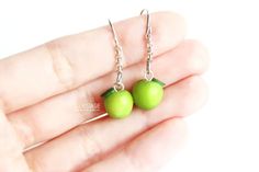 apple earrings apple jewelry, fruit earrings, fruit jewelry green apple earrings, green drop earrings green dangle earring, simple earrings, everyday earrings handmade earrings, get well gifts, gifts for teacher, teacher gifts• Please select 2 styles of apples for your left & right ears from the option available, this pair of stud earrings can be identical or mix-and-matched. Enjoy!⎪DETAILS ⎪• Jewelry // Dangle Drop Earrings // Green Apples• Style: whole/ bitten/ sliced• Color: silver, green Cute Green Jewelry With Fruit Design, Cute Everyday Green Jewelry, Cute Green Earrings For Everyday, Green Drop Earrings With Fruit Design, Gift Green Earrings With Fruit Design, Green Dangle Earrings With Fruit Design, Green Fruit Design Earrings For Gifts, Green Fruit Design Earrings Gift, Cute Everyday Green Earrings