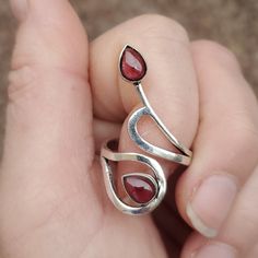 Brand New Handmade Garnet Adjustable Silver Ring. 925 Stamped New To Poshmark? Use Referral Code Kimberlyn222 To Receive $10. Red Teardrop Ruby Ring For Gift, Adjustable Stamped 925 Red Jewelry, Nickel-free Red Rings, Adjustable Silver Ruby Ring, Red Sterling Silver Open Ring Jewelry, Handmade Adjustable Silver Ruby Ring, Silver Ruby Ring Gift, Silver Ruby Open Ring Stamped 925, Silver Open Ruby Ring Stamped 925