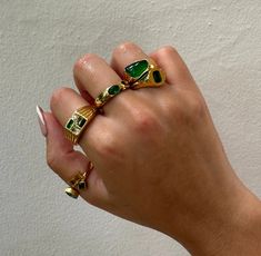 Emerald Dome Ring, Emerald Band Ring, Gemstone Dome Ring, Gold Dome Ring, Dainty Dome Ring, Gold Dome Ring, Minimalist Ring, May Birthstone - Etsy Green Oval Jeweled Jewelry, Fine Jewelry Green Signet Ring With Birthstone, Gold Plated Gemstone Rings For Everyday, Everyday Gold Plated Gemstone Rings, Elegant Green Enamel Gemstone Ring, Modern Oval Green Jewelry, Fine Jewelry Green Oval Stackable Rings, Modern Gold Plated Dome Ring As Gift, Modern Gold-plated Dome Ring As Gift