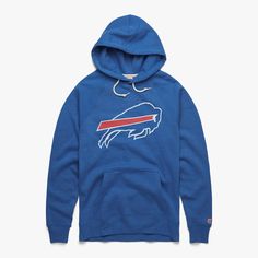 Buffalo Bills '74 Hoodie Sports Fan Hoodie With Double-lined Hood, Throwback Team-colored Hoodie For Game Day, Game Day Team-colored Sweatshirt With Drawstring Hood, Throwback Team-colored Hoodie For Fan Gear, Game Day Sweatshirt With Drawstring Hood In Team Colors, Game Day Fan Apparel Hoodie With Drawstring, Game Day Hoodie With Drawstring Hood, Fan Apparel Hoodie With Team Logo, Sporty Hoodie With Team Logo For Fans