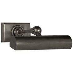 an antique style toilet roll holder in brushed steel