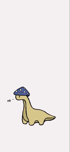 an image of a dinosaur with a mushroom on its head