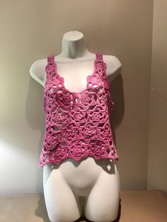 Handcrafted from sparkly yarn in beautiful color palette of dusty rose. Different shades of flowers makes it very romantic for special occasions.. You can wear it as a top or a vest. Any way you will feel original and dressy. Measurements: Length - 19" ( 49 cm) Width - 17" ( 43 cm) Fits size S Sparkly Top, Present For Her, Dusty Rose Color, Presents For Her, Cropped Tube Top, Rose Color, Modern Fashion, Dusty Rose, Tube Top