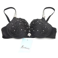 Marciano Black Bra 34c Nwt Elegant Fitted Party Bra, Elegant Night Out Bra With Lined Body, Fitted Bra For Evening Wear, Elegant Bra For Night Out With Lined Body, Black Evening Bra, Elegant Party Bra With Lined Body, Black Bra, Women's Intimates, Fast Delivery