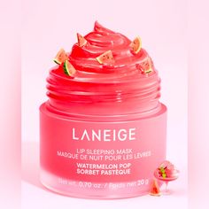 ***Limited Edition*** Brand New, Full Size (20g) Flavor: Watermelon Pop A Leave-On Lip Mask That Delivers Intense Moisture And Antioxidants While You Sleep With Berry Fruit Complex, Murumuru Seed, And Shea Butter. Skin Type: Normal, Dry, Combination, And Oily Skincare Concerns: Fine Lines/Wrinkles, Dryness, And Dullness This Iconic, Fan-Fave Pout Perfector Is A Special Intensive-Care Mask For Lips. With Nourishing Berry Fruit Complex, Murumuru Seed, And Shea Butter, This Hydrating Lip Mask Deliv Preppy Makeup, Organizator Grafic, Sephora Skin Care, Laneige Lip Sleeping Mask, Perfect Skin Care Routine, Pretty Skin Care, Skin Care Items, Lip Sleeping Mask, Oily Skin Care