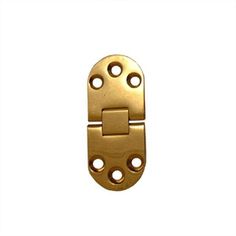 brass plated metal clasp with holes