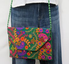 Handmade Paisley Gypsy Banjara Crossover Shoulder Bag -- a Paisley Embroidered Gypsy Bag handmade by the nomadic gypsy tribe from the Banjara tribe-in Rajasthan -- the Banjara Tribes (hence the name of these bags are referred to as Banjara Bags) is a community of nomadic people from the Indian state of Rajasthan --the Banjara are sometimes called the “Gypsies of India" -- -- this size is ideal for evenings, school, carrying a tablet, I pod or simply use as a small crossover shoulder bag -- <<< T Paisley Embroidery, I Pod, Nomadic People, 60s Style, Paisley Design, 60s Fashion, Bag Handmade, Handmade Boho, Boho Bohemian