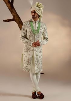 Jatin Malik-Hazy Blue Sherwani Set-INDIASPOPUP.COM Long Sherwani In Raw Silk With Resham Embroidery, Long Raw Silk Sherwani With Resham Embroidery, Festive Sherwani With Intricate Embroidery On Straight Kurta, Fitted Multicolor Zari Work Bandhgala, Bollywood Style Jamawar Sherwani With Intricate Embroidery, Multicolor Embroidered Straight Sherwani For Wedding, Multicolor Embroidered Sherwani Straight Kurta For Wedding, Multicolor Embroidered Straight Kurta Sherwani For Wedding, Semi-stitched Long Sherwani With Resham Embroidery