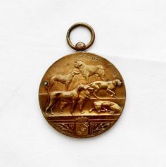 Vintage Brass Dog Show Medal by GrandpasMarket on Etsy Pill Boxes, Dog Show, Vintage Brass, Pocket Watch, Brass, Handmade Gift, Sports, Dogs