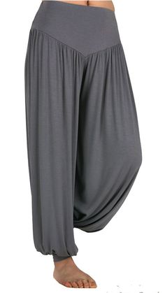 Free 2-day shipping. Buy SAYFUT Women's Super Soft Modal Spandex Casual Loose Baggy Harem Yoga Pilates Pants Wide Leg Elastic Waistband Hippie Trousers at Walmart.com Long Bloomers, Wide Leg Yoga Pants Outfit, Baggy Yoga Pants, Boho Yoga Pants, Baggy Tops, Wide Leg Yoga Pants, Active Workout, Elastic Waistband Pants, Harem Pants Women