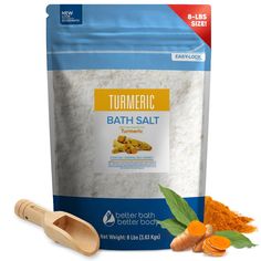 PRICES MAY VARY. Turmeric Bath Soak: Enjoy A Soothing Turmeric Bath Soak Made With Pure All-Natural Ingredients USP Grade Epsom Salt: Made With Pure USP-Grade Epsom Salt, Essential Oils, and Vitamin C Crystals Essential Oils: Includes Turmeric, Cinnamon, Ylang Ylang, Orange and Grapefruit Essential Oil Purifies Your Bath Water: Also includes Vitamin C Crystals to help neutralize the impurities in your bath water BPA Free Pouch: Made In USA With Ingredients Ethically Sourced Worldwide Turmeric Ba Foot Detox Soak, Seal Online, Ginger And Lemon, Natural Ginger, Tangerine Essential Oil, Bath Soaks, Detox Bath, Detoxify Your Body, Grapefruit Essential Oil