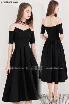 Special Black Chic Off Shouler Party Dress Tea Length Aline Ref#BLS97022 at GemGrace. #HomecomingDresses Shop now to get $10 off. Pro custom-made service for wedding dress, formal dress. View Homecoming Dresses,Short Homecoming Dresses,Black Homecoming Dresses,Simple Homecoming Dresses,Semi Formal Dresses for more ideas. Click to shop now! #BuyableHomecomingDresses Party Fit And Flare A-line Tea Length Dress, Pleated A-line Evening Dress For Party, Fit And Flare A-line Tea Length Dress For Cocktail, A-line Pleated Mini Dress For Prom, Solid Color A-line Party Evening Dress, Party A-line Tea Length Fit And Flare Dress, Fitted A-line Mini Dress For Party, Pleated A-line Midi Dress For Banquet, Formal A-line Tea Length Dress For Prom