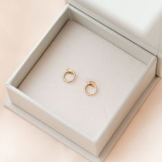 We couldn't miss adding the Circle to our family of geometric earrings but with a little sparkle! Everything comes full circle eventually. You can wear these circle of golden warmth solo or as a great addition to a second hole. Details:Location: EarlobeStyle: Minimalist/DaintyMade with: 14K Gold FilledBacks: Classic Butterfly Hypoallergenic Open Circle Jewelry For Anniversary, Hypoallergenic Open Circle Anniversary Jewelry, Gift Hoop Earrings With Halo Design, Gift Hoop Earrings With Halo Design And Round Cut, Hoop Earrings With Halo Design For Gift, Halo Design Hoop Earrings Gift, 14k Gold Hoop Earrings With Halo Design For Gift, Yellow Gold Hoop Earrings With Halo Design For Gift, Dainty Yellow Gold Circular Earrings