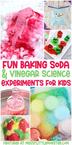 fun baking soda and vinegar science experiments for kids