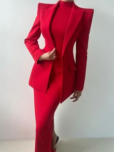 Elegant Lapel Collar Long Sleeve Blazer | stylewe Family Website, Blazer Casual, Elegant Jacket, Ladies Blazer, Types Of Coats, Turtleneck Dress, Elegante Casual, Plus Size Maxi, Long Sleeve Blazers