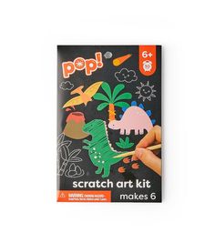 the scratch art kit makes 6 is in its package and it's ready to be used