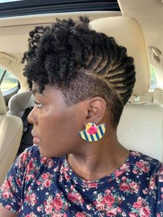 2023 Hair For Black Women, Braided Tapered Hairstyles, Short Locs With Shaved Sides, Microlocs With Shaved Sides, Mohawk Braid Styles, Natural Hair Mohawk, Shaved Hair Cuts