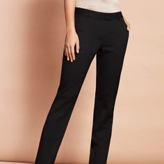 Our Are Made With A Twill Cotton Blend That Provides A Slight Stretch For Additional Movement And Comfort. Tailored Long Pants, Chic Slim Fit Tapered Leg Pants, Fitted Ankle-length Work Pants, Chic Slim Fit Straight Bottoms, Chic Slim Fit Straight Pants, Chic Slim Fit Trousers, Classic Pants, Jumpsuit Trousers, Chino Pants