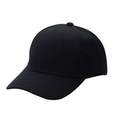 Black Plain Classic Baseball Unisex Cap Solid Color Curved Visor Hat BUY 2 GET 1 FREE TOTAL 3 HATS Adjustable One Size Fits All  7 inches wide  and  2.75 inches  lid / brim free fast shipping USA seller Plain Baseball Caps, Black Baseball Hat, Plain Caps, Topi Snapback, Women Baseball, Nike Hat, Black Baseball Cap, Visor Cap, Baseball Women