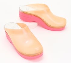 The classic clog gets a contemporary update with this translucent design. QVC.com Summer Clogs With Translucent Outsole, Spring Clogs With Translucent Outsole And Round Toe, Summer Slip-resistant Clogs, Translucent Design, Polyurethane Foam, Rocker, Open Back, Clogs, Slip On