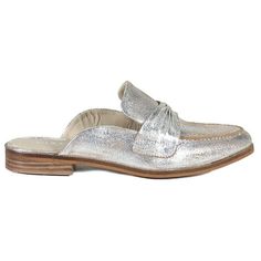 Stylish and appealing, the Diba True Au Pair flat mule goes with almost anything you wear on any occasion. Size: 9.5.  Color: Silver.  Gender: female.  Age Group: adult.  Pattern: metallic. Slip-on Pointed Toe Flats For Galas, Spring Leather Sole Slip-on Flats, Elegant Slip-ons For Spring Galas, Formal Slip-ons With Flat Heel For Summer, Formal Summer Slip-ons With Flat Heel, Formal Summer Slip-ons, Silver Slip-on Flats With Removable Insole, Summer Slip-on Loafers For Formal Occasions, Summer Formal Slip-on Loafers