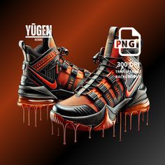 Sneakers Png, Orange Png, Shoes Png, Shoes Orange, Orange Shoes, Png Download, Sports Shoes, Png Files, Sublimation Design