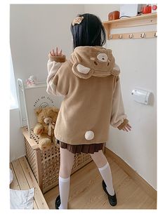 Cute Original Animal Rabbit Bunny Bear Puppy Cat Plush Coat Jacket sold by sugarplum on Storenvy Cute Beige Long Sleeve Outerwear, Cute Long Sleeve Beige Outerwear, Oversized Harajuku Long Sleeve Outerwear, Kawaii Hooded Outerwear For Fall, Winter Cartoon Print Long Sleeve Outerwear, Cute Long Sleeve Winter Outerwear, Casual Cartoon Print Winter Outerwear, Hooded Cartoon Print Outerwear For Fall, Fall Cartoon Print Long Sleeve Outerwear