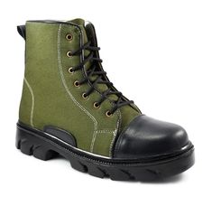 Type :  Military Jungle Shoes with Memory foam footpad. Upper : Green Waterproof Fabric with Leather Upper. Lining : Softy Leather. Socks : Softy Leather. Footpad : Memory foam. Sole : Rubber. Shoes Boots Combat, Army Combat Boots, Military Shoes, Jungle Boots, Leather Socks, Military Army, Mens Shoes Boots, Buy Shoes, Waterproof Fabric