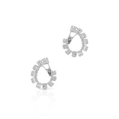 14KT White Gold Baguette Diamond Marceline Earrings Classic Baguette Diamond Earrings For Formal Occasions, Timeless Baguette Diamond Earrings For Formal Occasions, Timeless Formal Baguette Diamond Earrings, Formal Diamond White Earrings With Baguette Diamonds, Classic Evening Baguette Diamond Earrings, Classic Diamond White Baguette Diamond Earrings, Classic Diamond White Earrings With Baguette Diamonds, Elegant Baguette Cut Single Diamond Earrings, Classic Baguette Diamond White Earrings