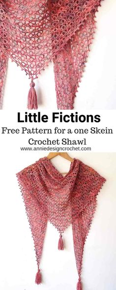 two pictures with the words little fictions written on them and an image of a shawl