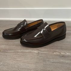 Express Brown Loafers, Never Worn With Tag. Slip-on Goodyear Welted Oxfords With Round Toe, Business Loafers With Rubber Sole, Business Loafers With Rubber Sole And Round Toe, Classic Wingtip Slip-ons For Work, Business Slip-on Tassel Loafers With Round Toe, Business Casual Slip-on Tassel Loafers With Round Toe, Classic Slip-on Leather Shoes For Spring, Slip-on Tassel Loafers For Business Casual, Slip-on Tassel Loafers With Round Toe For Business Casual