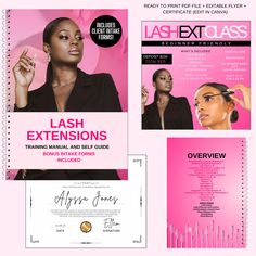 the front and back covers of lashesex extensions