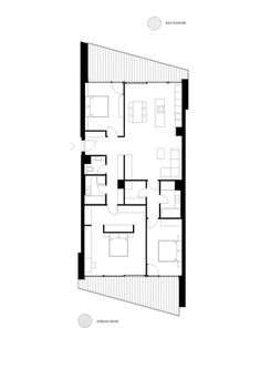 the floor plan for an apartment building