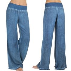 Nwt Hekka Elastic Waist Palazzo Yoga Or Lounge Pants 2 Pairs!! Blue And Charcoal Gray Both Size Small Comfy And Sexy!! Casual High Rise Bottoms For Yoga, High Rise Casual Bottoms For Yoga, Casual Blue Yoga Bottoms, Casual Light Blue Bottoms For Yoga, Casual Light Blue Yoga Bottoms, Light Blue Casual Yoga Bottoms, Walmart Jeans, Wide Leg Pants Jeans, Wide Leg Yoga Pants