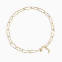 Like your favorite white tee, a solid gold chain link bracelet is a wardrobe staple. Inspired by our best-selling Parker Bracelet, this 14k gold chain bracelet is versatile enough for everyday wear. We particularly love this bracelet stacked in between diamonds and other solid gold favorites. Love a matching moment? Wear your 14k Gold Parker Bracelet with your 14k Gold Parker Necklace. Product Details 14k solid gold Total length available in 6.5" and 7.25" Links measure 3.5 mm by 10 mm 7.5 mm hi 14k Gold Filled Fine Jewelry For Everyday Elegance, 14k Gold Filled Cable Chain Jewelry, 14k Gold Hoop Jewelry With Adjustable Chain, Adjustable Gold Plated Jewelry With Spring Ring Clasp, Everyday 14k Gold Filled Bracelet, Everyday Hoop Jewelry With Adjustable Chain, Hoop Jewelry With Adjustable Chain For Everyday, Fine Jewelry Everyday Luxury Cable Chain, Timeless Gold-tone Bangle Jewelry