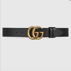 Authentic Gucci Belt, Perfect With A Pair Of Jeans Or Dress! Gucci Belt Sizes, Wide Leather Belt, Designer Belts, Casual Belt, Reversible Belt, Black Leather Belt, Gucci Belt, Gucci Men, Gucci Accessories