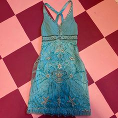 Has Sequins, Embroidery, Gems And Beaded. In Perfect Condition Still Has Tags! Size 4 Cream Formal Dresses, Blue Beaded Dress, Hoco 2024, Beaded Flapper Dress, Sue Wong Dresses, Short Formal Dress, Sue Wong, Mermaid Evening Gown, Silk Cocktail Dress