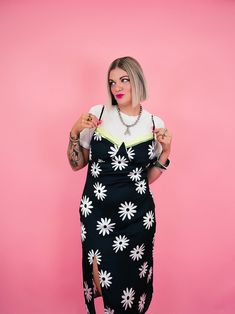 Channel your inner 90s goddess with our I'm Just a Girl Floral Slip Dress! This silky slip dress features a playful daisy pattern and lime green lace for a girly and fun look. Perfect for adding a cool and nostalgic touch to any outfit. Because, let's be real, who doesn't want to feel like a cool girl from the 90s?! -Silky, slip dress style -The cutest all over daisy pattern! -Subtle, lime green lace on the bust -- all the girly vibes! -Adjustable spaghetti straps for the perfect fit -Style by i Trendy Spaghetti Strap Slip Dress For Spring, Trendy Slip Dress With Spaghetti Straps For Spring, Green Lace Trim Slip Dress For Summer, Flirty Summer Slip Dress With Lace Trim, Trendy Fitted Slip Dress For Spring, Flirty Spring Dress With Lace Trim, Flirty Spring Dresses With Lace Trim, Spring Floral Print Mini Slip Dress, Spring Floral Print Slip Dress For Day Out