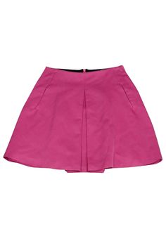 Current Boutique-Max Mara - Pink Flared Skirt Sz 4 Summer Mini Pleated Skirt For Workwear, Summer Workwear Mini Pleated Skirt, Summer Pleated Skort For Workwear, Summer Pleated Mini Skirt For Workwear, Summer Workwear Pleated Mini Skirt, Short Summer Skirt For Workwear, Chic Shorts With Pleated Hem, Short Summer Workwear Skirt, Summer Workwear Short Skirt