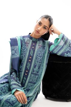 Kami Indigo Printed Straight Kurta Set, Indigo Cotton Sets With Dabka Detailing, Blue Sets With Printed Motifs In Straight Kurta Style, Blue Anarkali Set With Printed Motifs, Bollywood Blue Lawn Suit With Printed Motifs, Blue Bollywood Lawn Suit With Printed Motifs, Blue Bollywood Style Lawn Suit In Mulmul, Blue Bollywood Lawn Suit In Mulmul, Indigo Sets With Printed Motifs For Eid