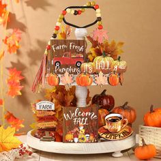 PRICES MAY VARY. Meet Your Home Decoration Needs: you are provided with 14 pieces fall farmhouse tiered tray decors, the quantity is sufficient that can better meet your daily or festival decoration needs; The product is a good decoration, can add charms to your room; Please pay attention to that the tiered tray is not included in the package Elegant Design: these fall tiered tray decors adopt classic autumn elements, such as pumpkins, harvest trucks, maple leaves and more, full of fall feeling, Harvest Table Centerpieces, Geometric Centerpiece, Pumpkin Ornaments, Fall Table Centerpieces, Festive Centerpieces, Thanksgiving Pumpkin, Harvest Table