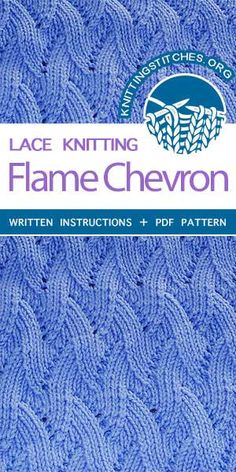 the lace knitting flame chevron book with instructions and pictures for knitted clothing,