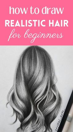 how to draw realistic hair for beginners