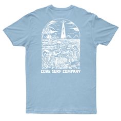 UFO Party Tee - Dusty Blue – Cove USA View Art, Sustainable Clothing Brands, Cotton Shirts For Men, Ladies Tee Shirts, Plastic Packaging, Cotton Shirts, 1 Pound, Shirts For Men, Sustainable Clothing