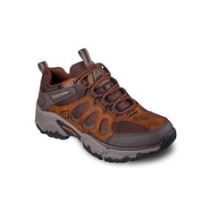 Embark on a new adventure in rugged comfort with these Skechers Relaxed Fit® Terraform Selvin men's shoes. Click this FOOTWEAR GUIDE to find the perfect fit and more! Embark on a new adventure in rugged comfort with these Skechers Relaxed Fit® Terraform Selvin men's shoes. Click this FOOTWEAR GUIDE to find the perfect fit and more! FEATURES Outdoor trail hiking design with a lace-up front Relaxed Fit® for a roomy comfort fit at toe and forefoot Skechers Air-Cooled Memory Foam® cushioned comfort Brown Slip-resistant Walking Shoes For Hiking, Brown Round Toe Walking Shoes For Adventure, Brown Walking Shoes Round Toe For Adventure, Brown Walking Shoes With Round Toe For Adventure, Brown Slip-on Waterproof Boots For Outdoor Activities, Brown Outdoor Walking Shoes With Rubber Sole, Brown Walking Shoes With Rubber Sole For Outdoor Activities, Rugged Slip-resistant Walking Shoes For Outdoor, Brown Rubber Sole Walking Shoes For Adventure